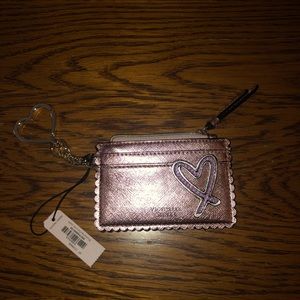 VS Rose Gold wallet keychain